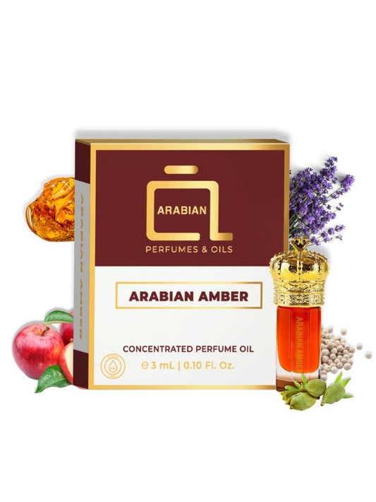 ARABIAN AMBER Perfume Oil for Men and Women 3 ML