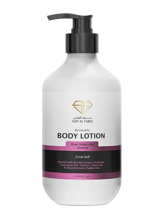 ROSE WATER AND ALMOND Body Lotion 500 ML