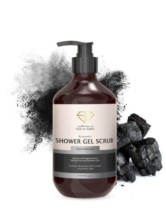 PURE CHARCOAL Shower Gel Scrub 500 ML