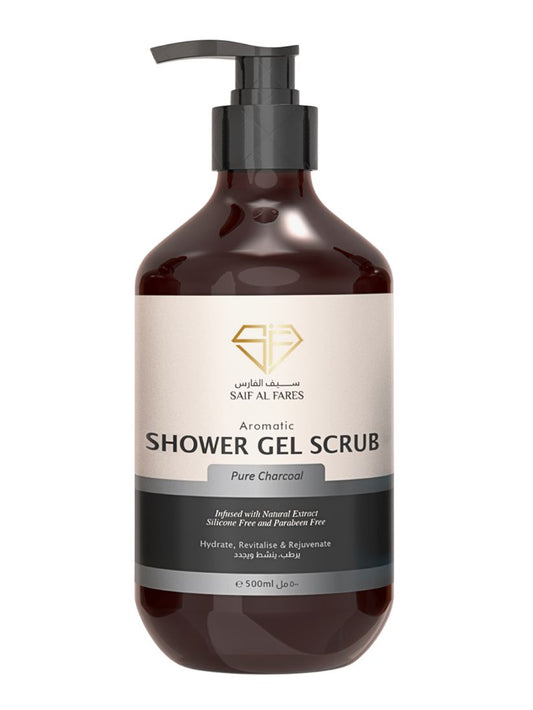 PURE CHARCOAL Shower Gel Scrub 500 ML