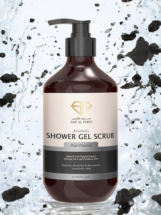 PURE CHARCOAL Shower Gel Scrub 500 ML