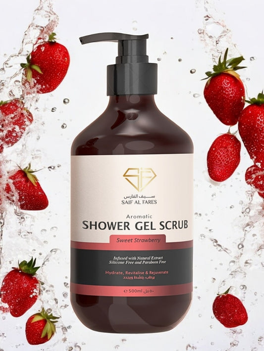 SWEET STRAWBERRY Shower Gel Scrub 500 ML