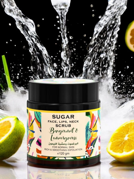 BERGAMOT & LEMONGRASS Sugar Scrub 120GM