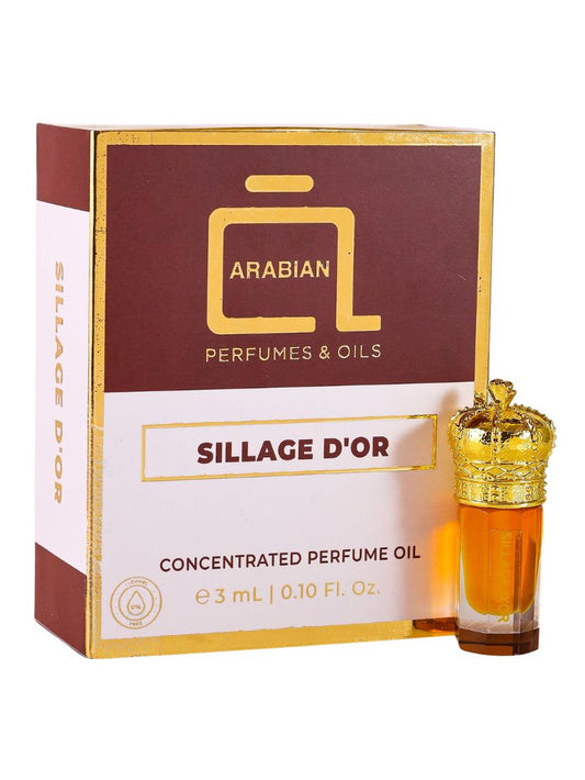 SILLAGE D'OR Perfume Oil for Men and Women 3 ML