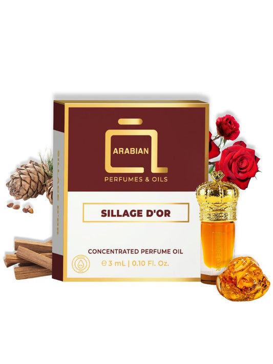 SILLAGE D'OR Perfume Oil for Men and Women 3 ML